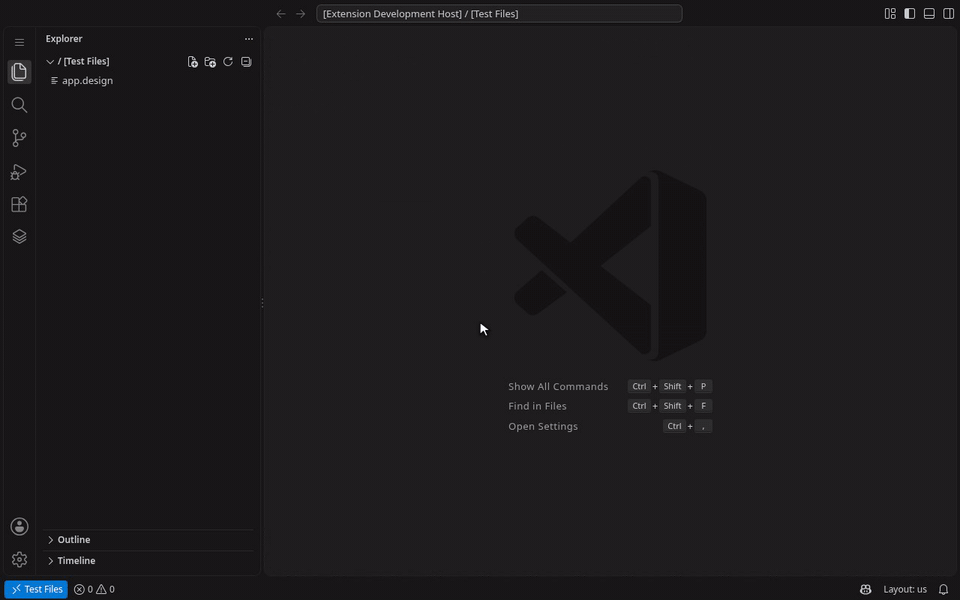 Uninstalling UI Designer from the Extensions view.