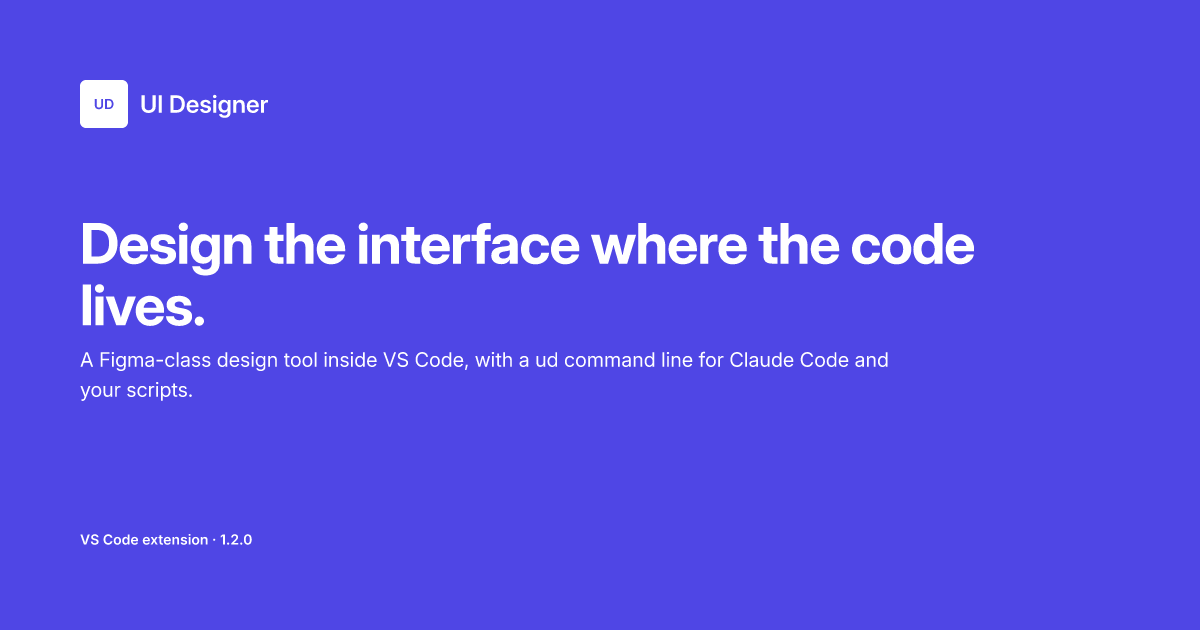 UI Designer — Design the interface where the code lives